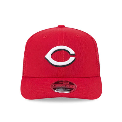 Pictured is this MLB Evergreen Cincinnati Reds 9SEVENTY Stretch Snap cap in red. 3