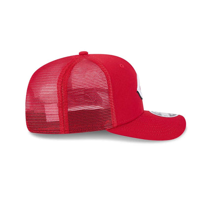 Pictured is this MLB Evergreen Cincinnati Reds 9SEVENTY Stretch Snap cap in red. 6