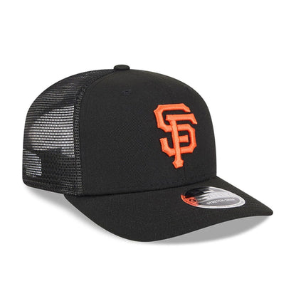 Pictured is this MLB Evergreen San Francisco Giants 9SEVENTY Stretch Snap cap in black. 4