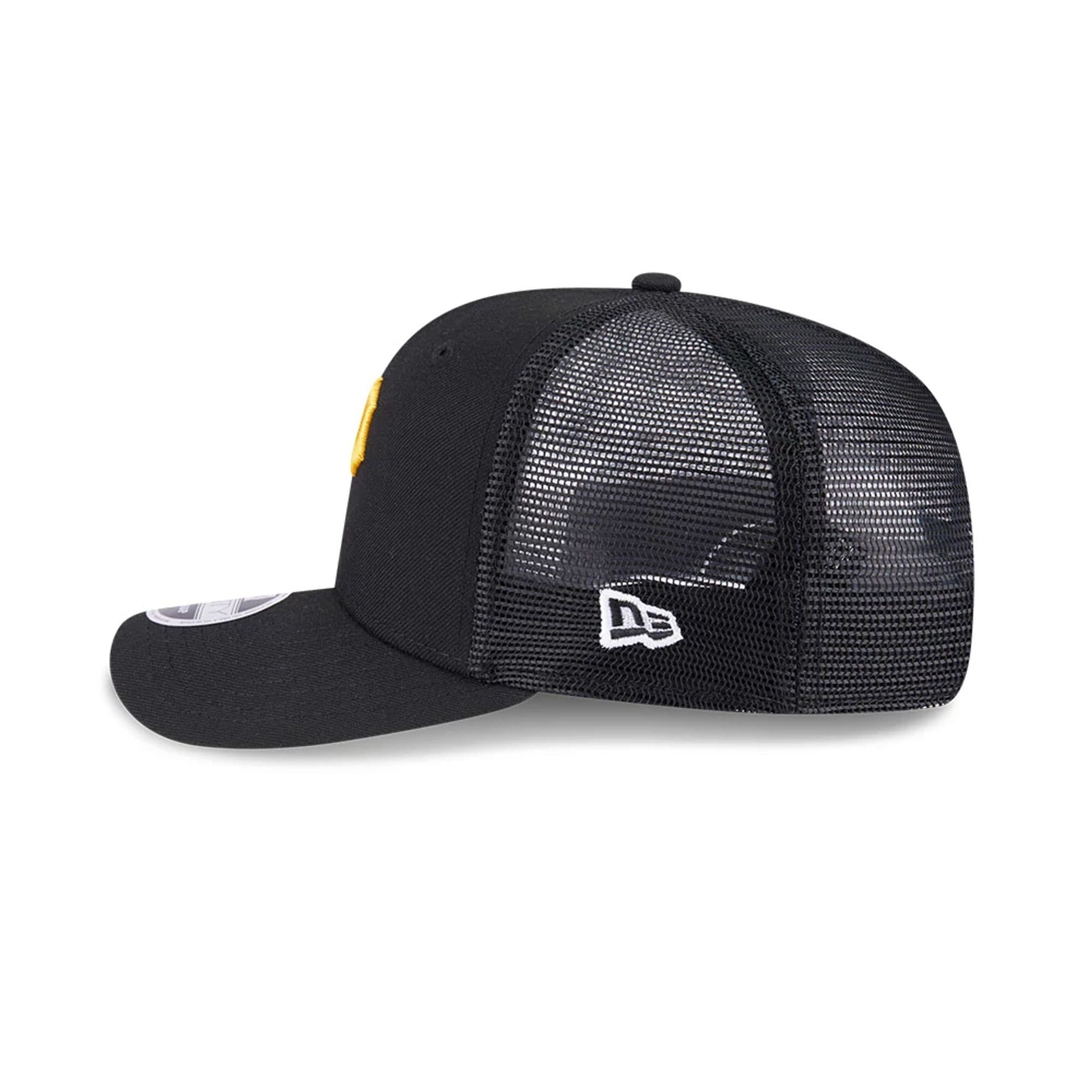 Pictured is this MLB Evergreen Pittsburgh Pirates 9SEVENTY Stretch Snap cap in black. 5