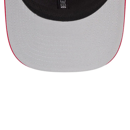 Pictured is this MLB Evergreen Philadelphia Phillies 9SEVENTY Stretch Snap cap in red. 2