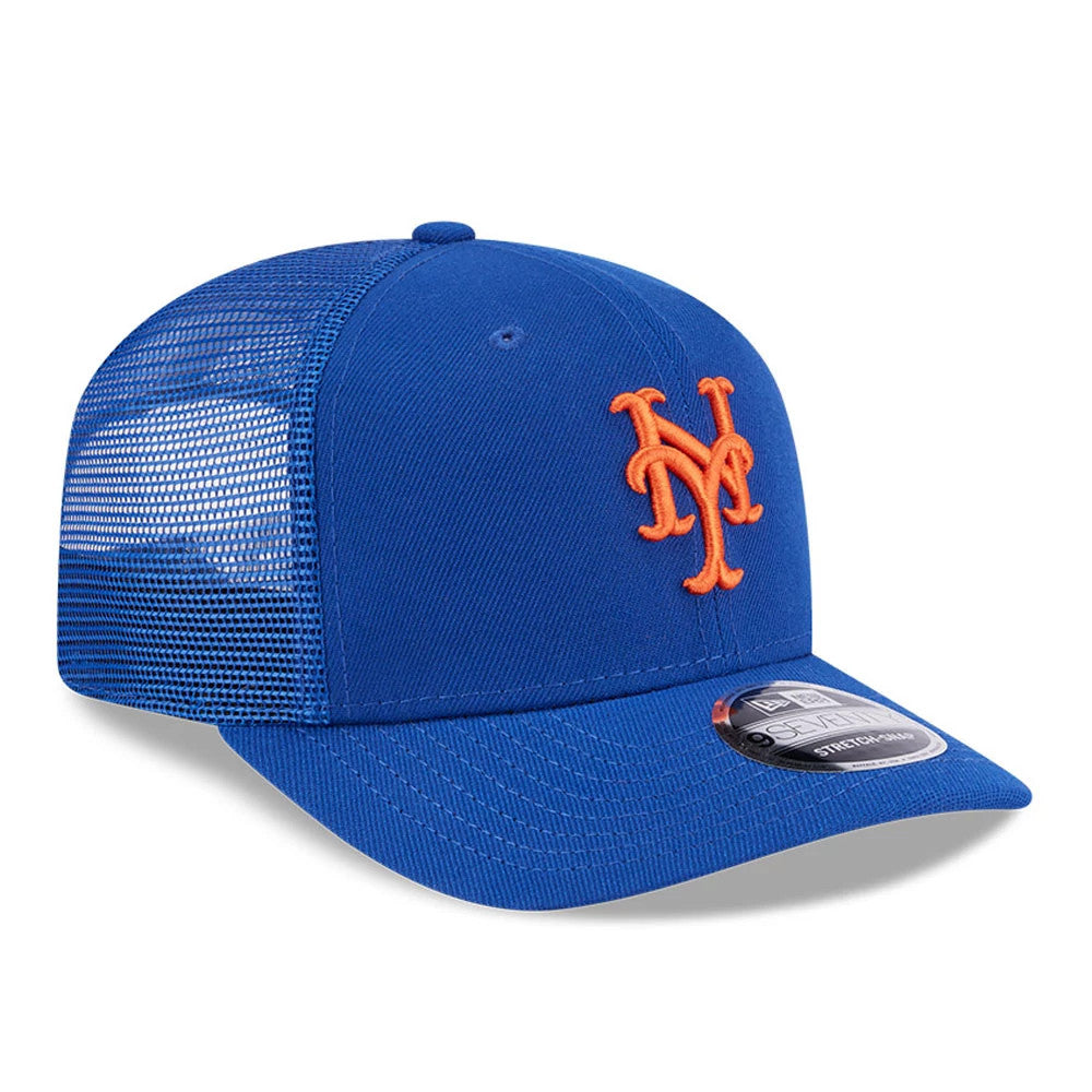 Pictured is this MLB Evergreen New York Mets 9SEVENTY Stretch Snap cap in blue. 4