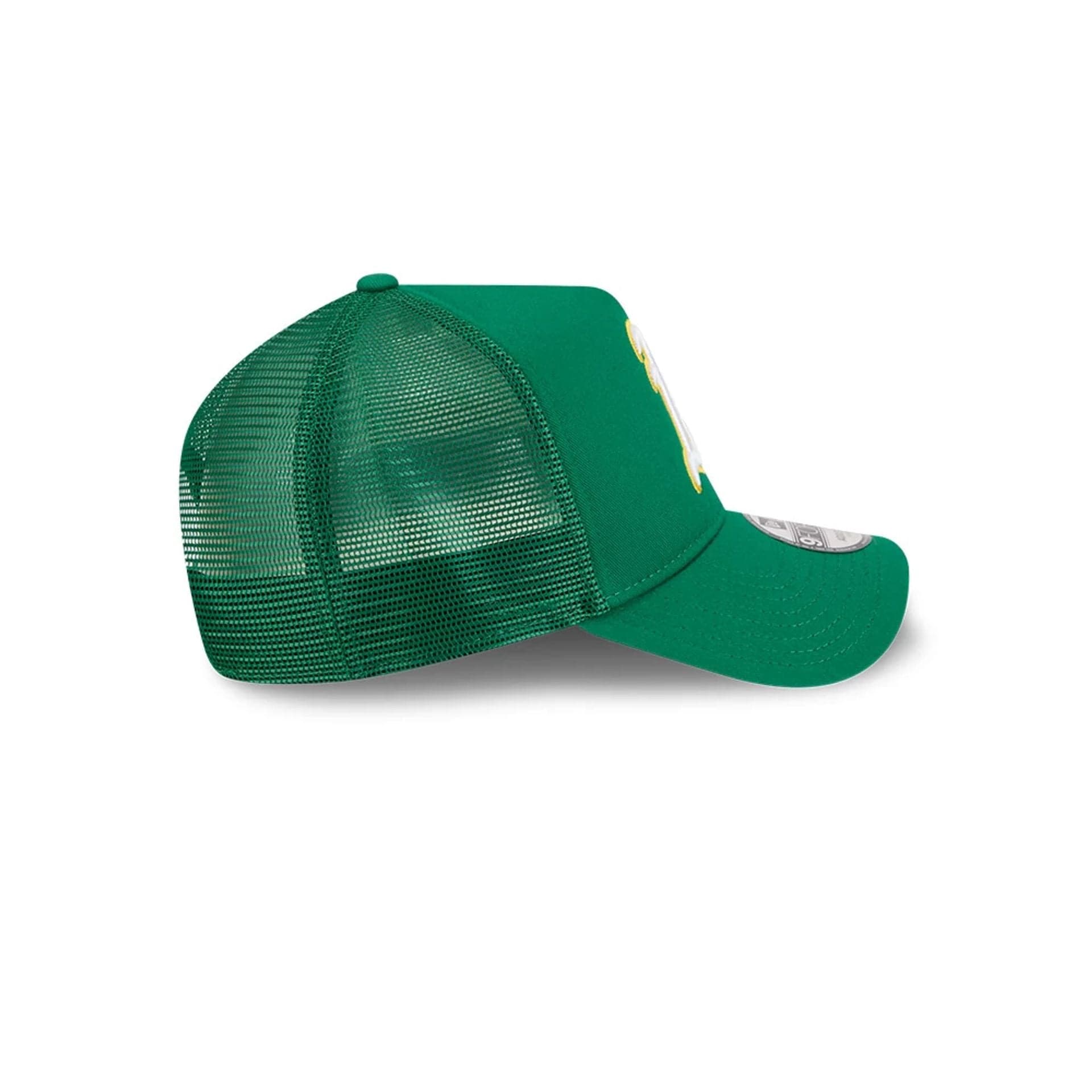 Pictured is this MLB Evergreen Athletics 9FORTY A-Frame cap in green. 5
