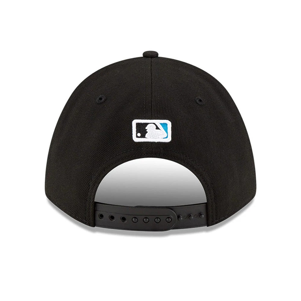 This is a Miami Marlins MLB Player Replica Black 9FORTY M-Crown Adjustable Cap 4