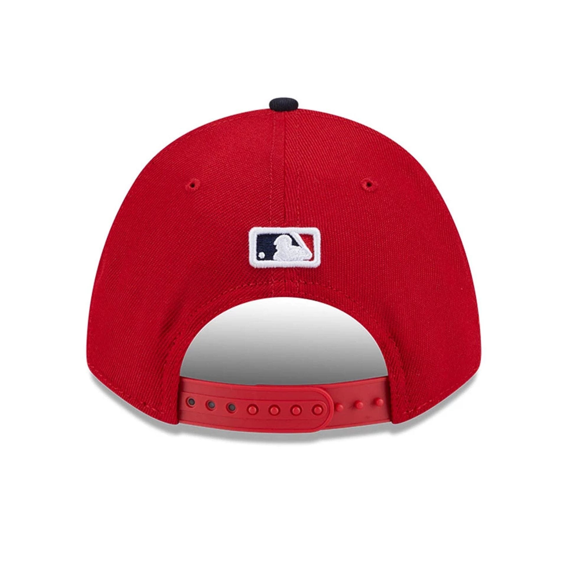 This is a Cleveland Guardians MLB Player Replica Red 9FORTY M-Crown Adjustable Cap 6