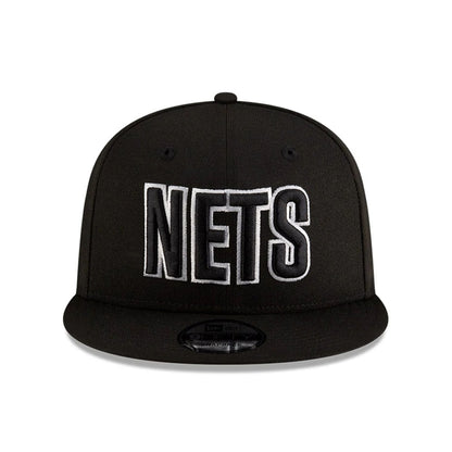 This is a Brooklyn Nets NBA Statement Black 9FIFTY Snapback Adjustable Cap 3