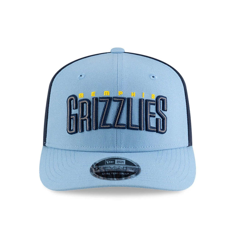 This is a Memphis Grizzlies NBA Statement Pastel Blue 9SEVENTY Stretch Snap Adjustable Cap 3