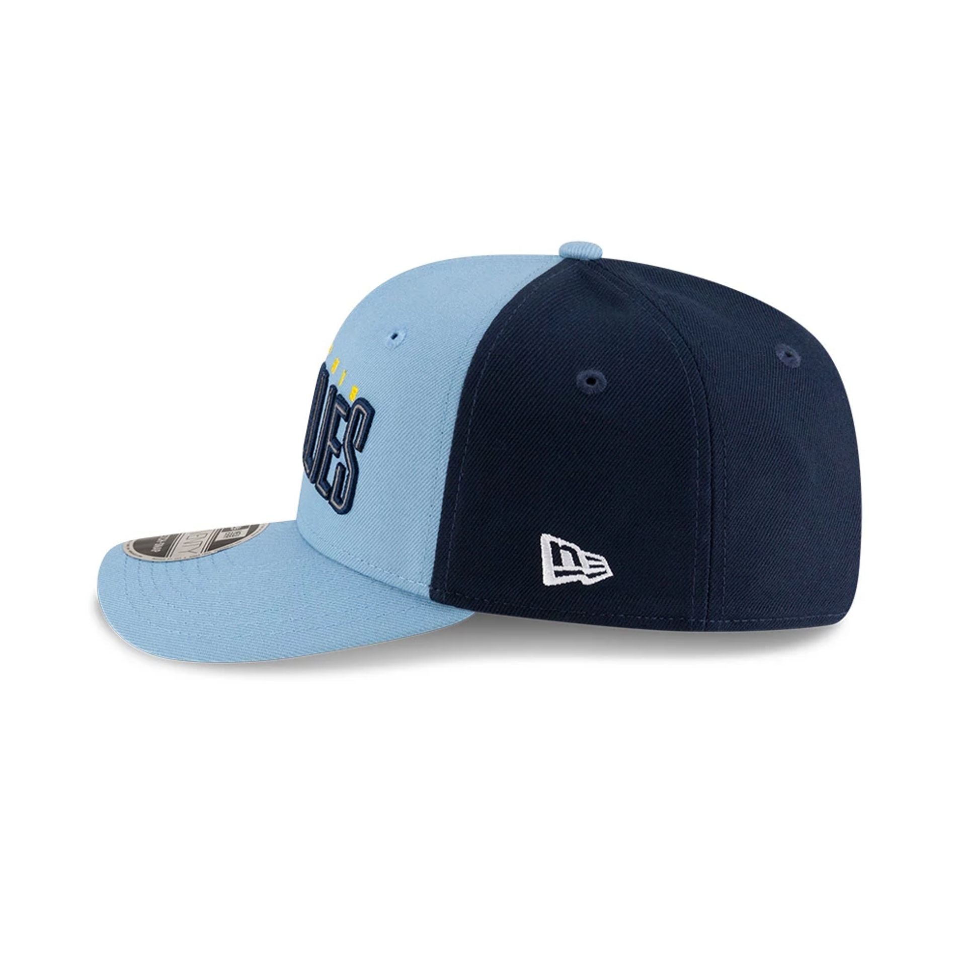 This is a Memphis Grizzlies NBA Statement Pastel Blue 9SEVENTY Stretch Snap Adjustable Cap 6