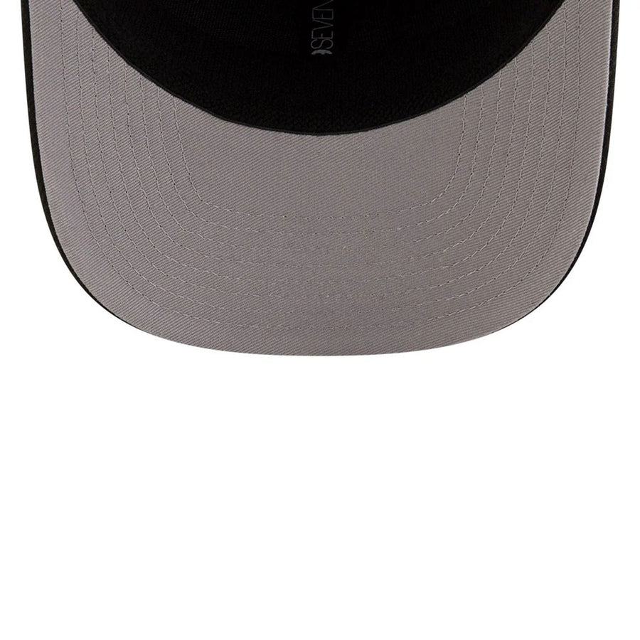 This is a Brooklyn Nets NBA Statement Black 9SEVENTY Stretch Snap Adjustable Cap 2