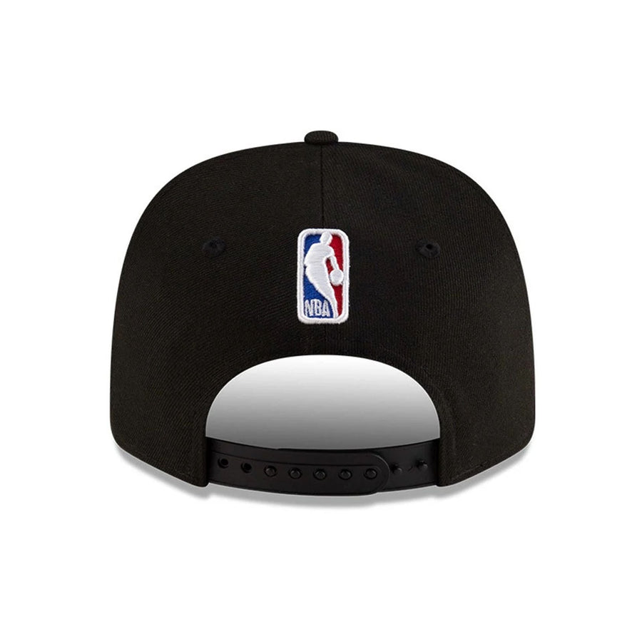 This is a Brooklyn Nets NBA Statement Black 9SEVENTY Stretch Snap Adjustable Cap 7