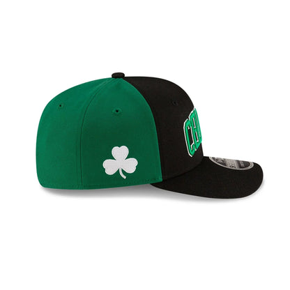 This is a Boston Celtics NBA Statement Black 9SEVENTY Stretch Snap Adjustable Cap 5