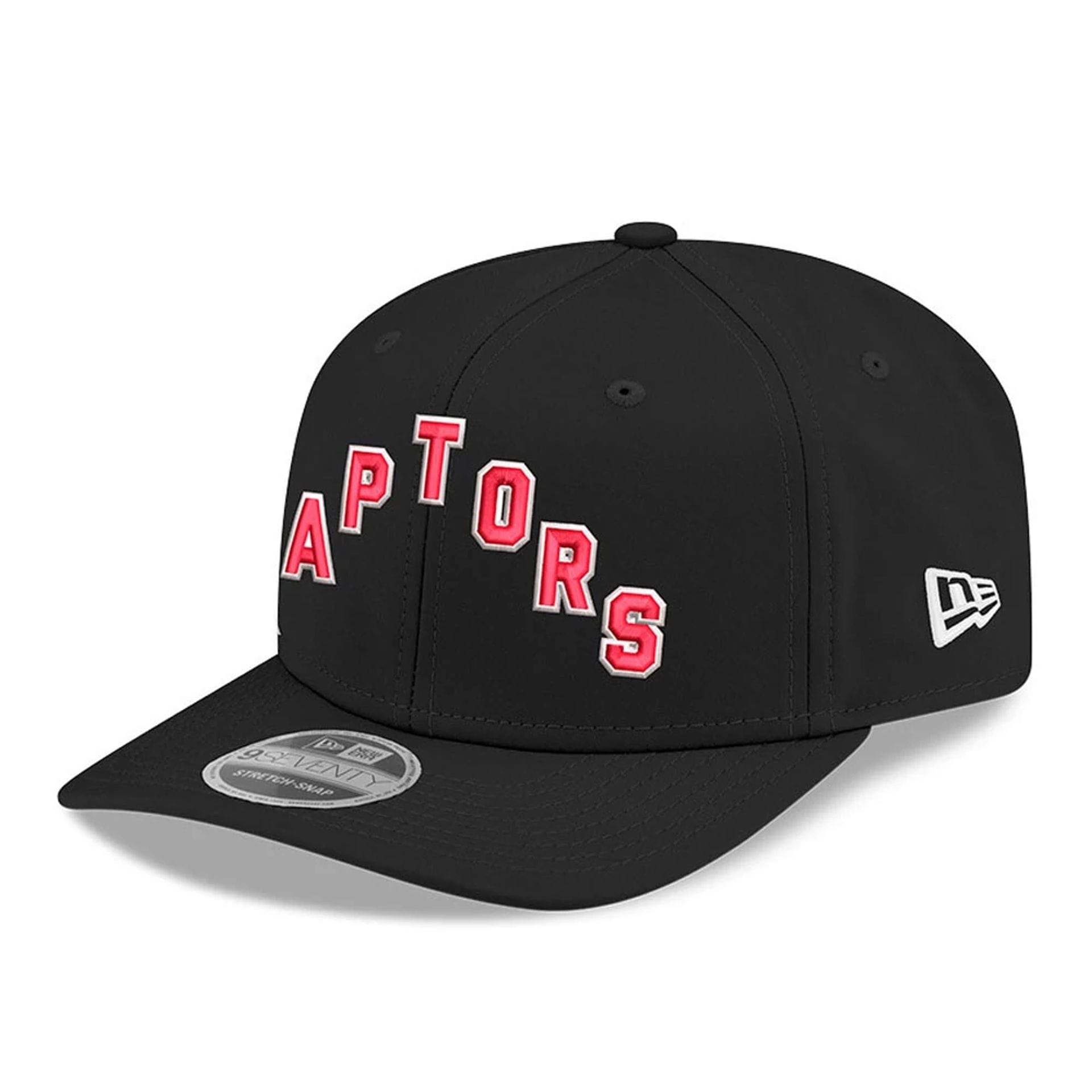 This is a Toronto Raptors NBA Statement Black 9SEVENTY Stretch Snap Adjustable Cap 3