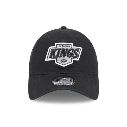 This is a LA Kings NHL Official Team Colours Black Washed 9TWENTY Adjustable Cap 2