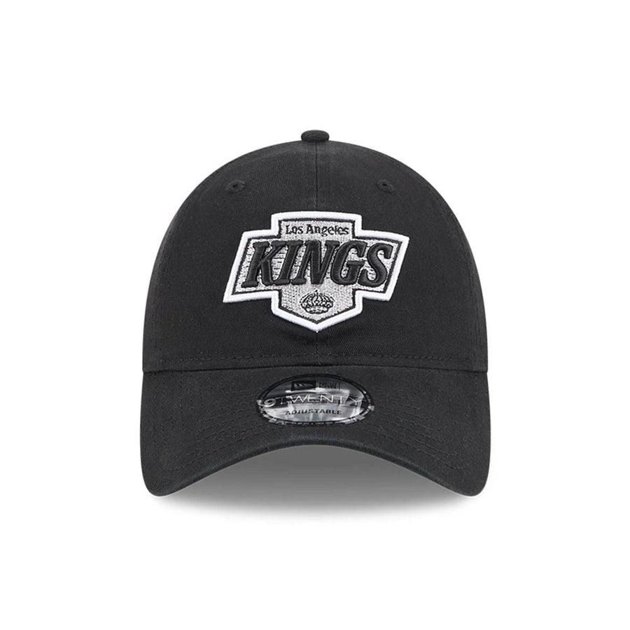 This is a LA Kings NHL Official Team Colours Black Washed 9TWENTY Adjustable Cap 2
