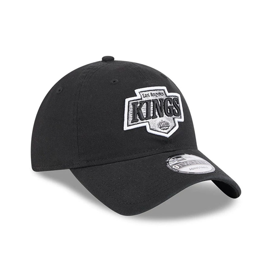 This is a LA Kings NHL Official Team Colours Black Washed 9TWENTY Adjustable Cap 3