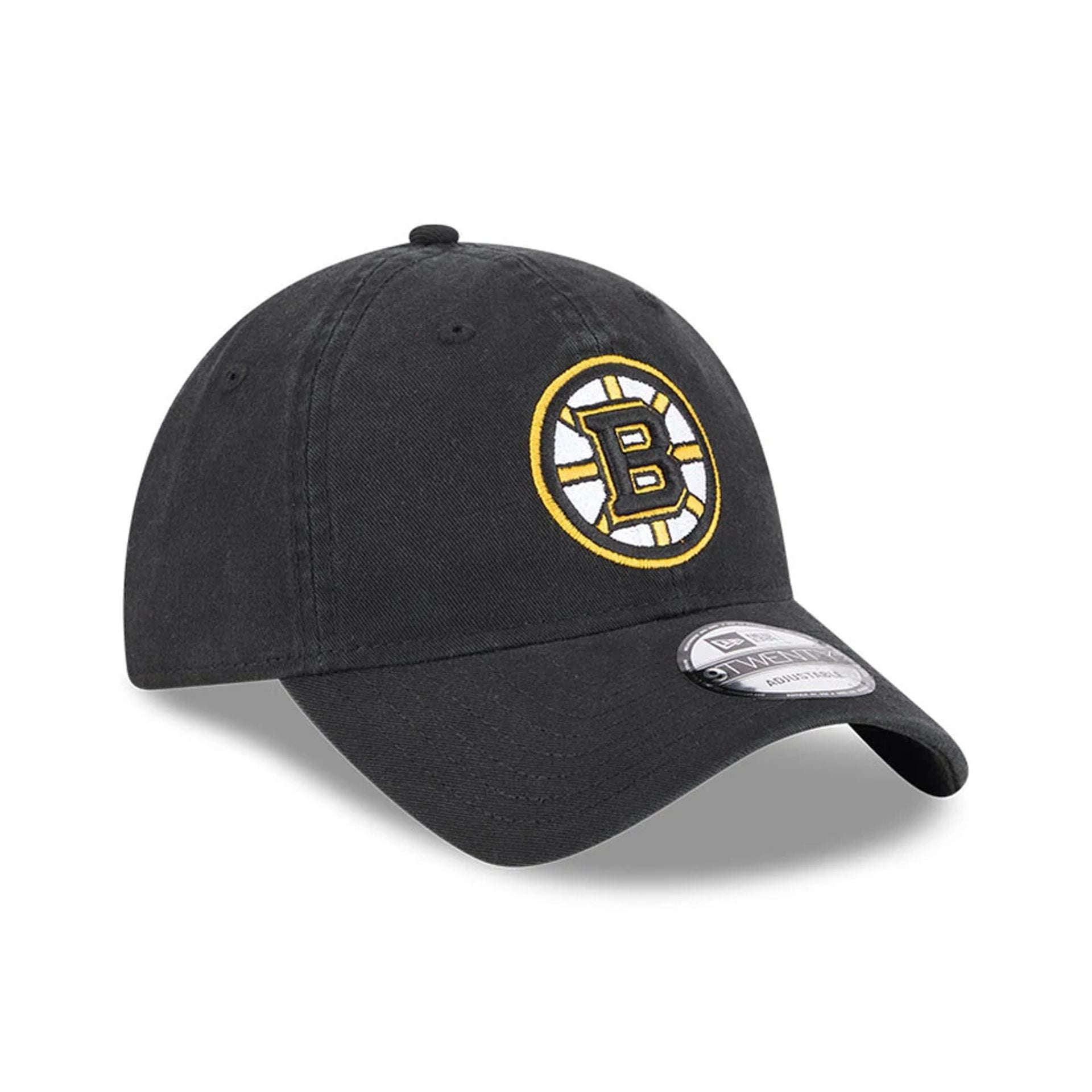 This is a Boston Bruins NHL Official Team Colours Black 9TWENTY Adjustable Cap 3