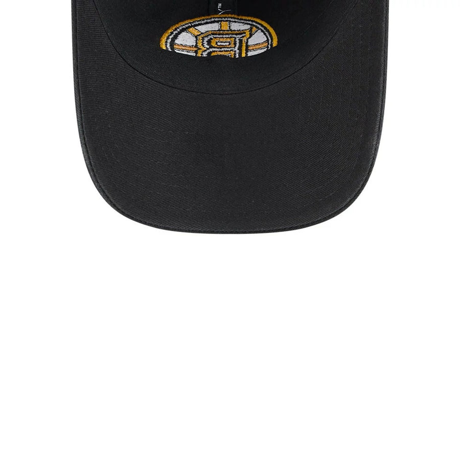 This is a Boston Bruins NHL Official Team Colours Black 9TWENTY Adjustable Cap 7