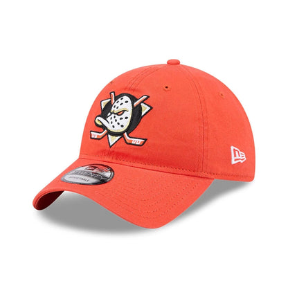 This is a Anaheim Ducks NHL Official Team Colours Orange 9TWENTY Adjustable Cap 1