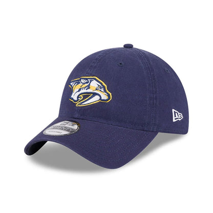 This is a Nashville Predators NHL Official Team Colours Navy 9TWENTY Adjustable Cap 1