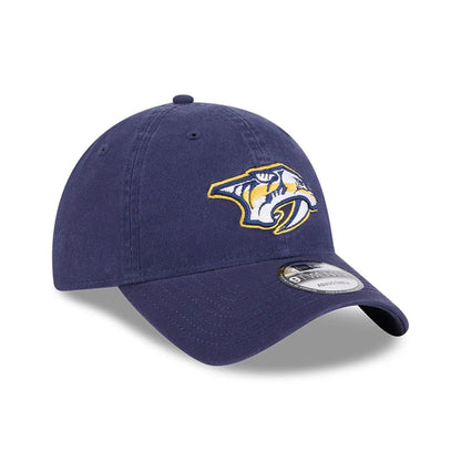 This is a Nashville Predators NHL Official Team Colours Navy 9TWENTY Adjustable Cap 3