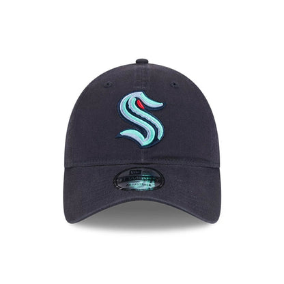 This is a Seattle Kraken NHL Official Team Colours Navy 9TWENTY Adjustable Cap 2