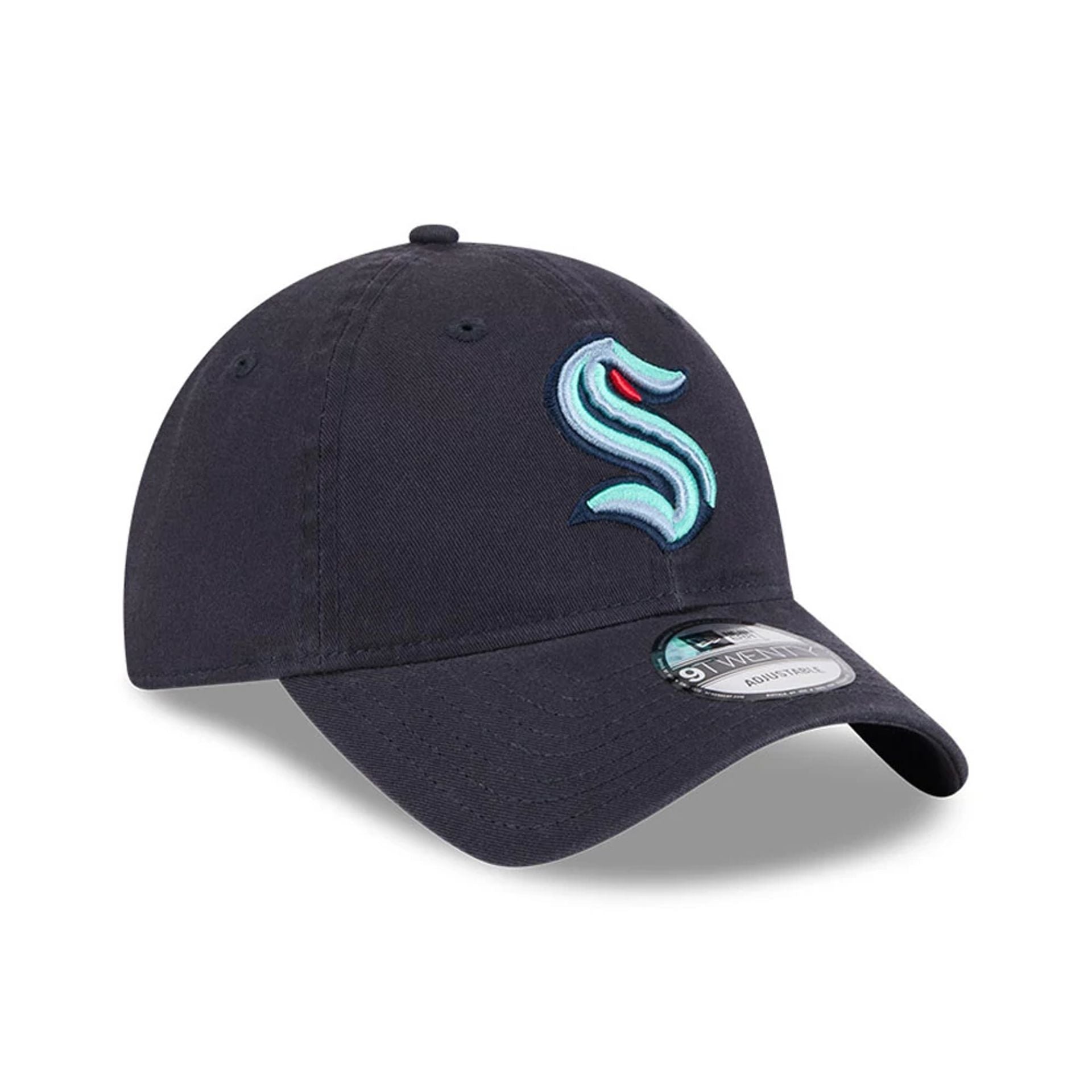 This is a Seattle Kraken NHL Official Team Colours Navy 9TWENTY Adjustable Cap 3