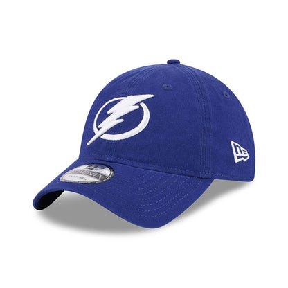 This is a Tampa Bay Lightning NHL Official Team Colours Dark Blue 9TWENTY Adjustable Cap 1