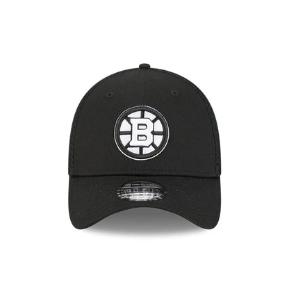 Pictured is this NHL Evergreen Neo Boston Bruins 39THIRTY Stretch Fit cap in black. 3