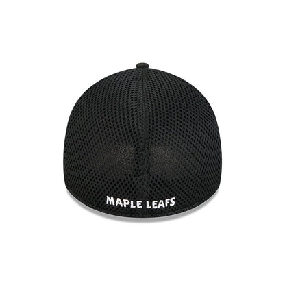 Pictured is this NHL Evergreen Neo Toronto Maple Leafs 39THIRTY Stretch Fit cap in black. 2