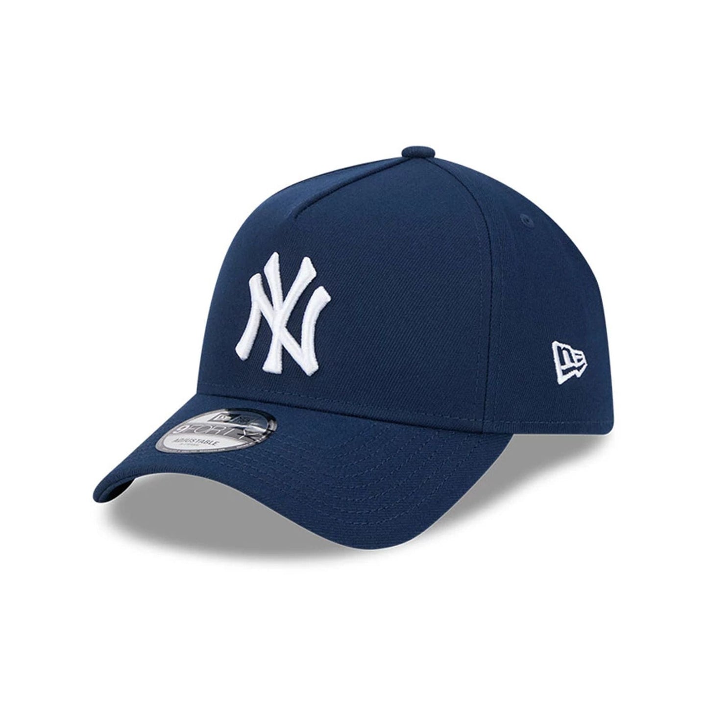 Pictured is this Repreve® MLB Oceanside New York Yankees 9FORTY A-Frame cap in dark blue. 1