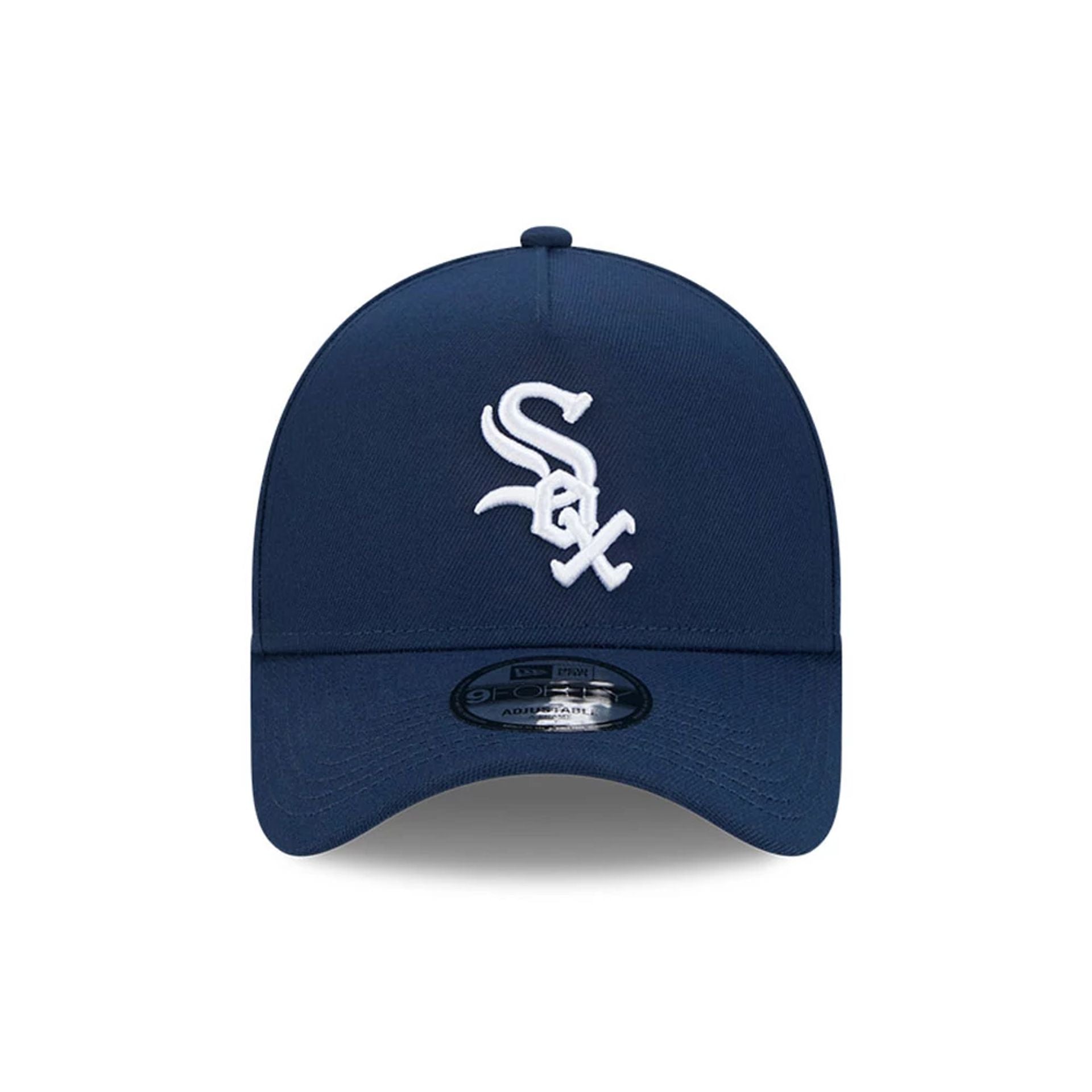 Pictured is this Repreve® MLB Oceanside Chicago White Sox 9FORTY A-Frame cap in dark blue. 2