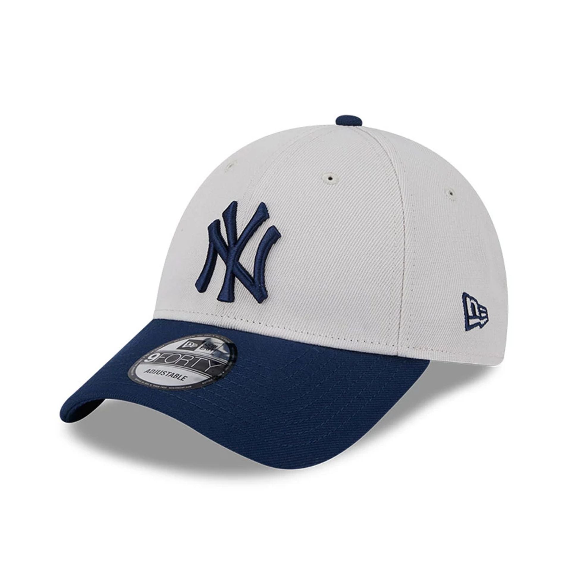 This is a MLB New York Yankees Repreve® White 9FORTY Adjustable Cap 1