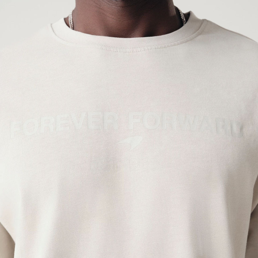 The Male model is wearing McLaren Racing Washed Pack Stone Oversized T-Shirt 4