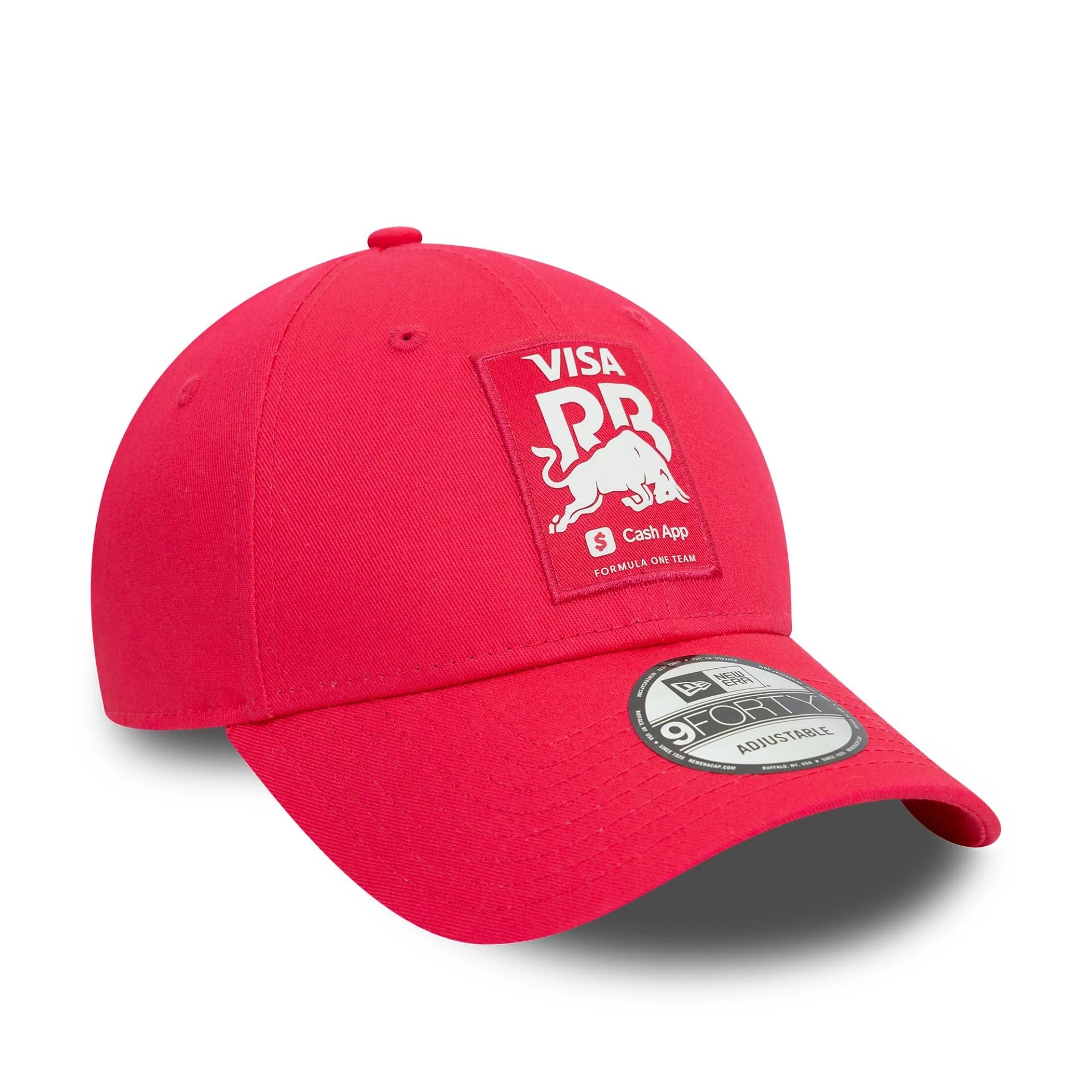 This is a Visa Cash App Racing Bulls Seasonal Bright Pink 9FORTY Adjustable Cap 3