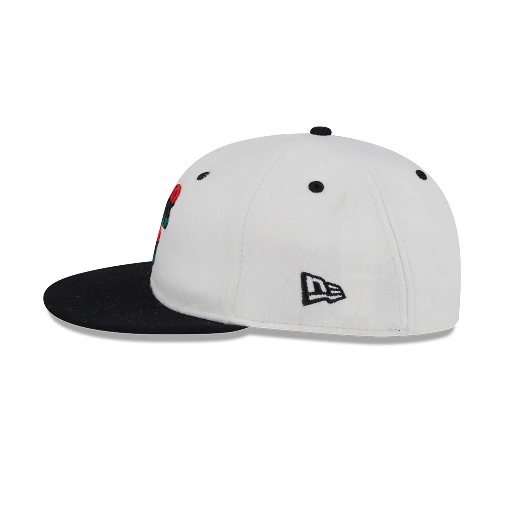 This is a Birmingham Black Barons Tri-Colour Logo White Retro Crown 9FIFTY Strapback Adjustable Cap 7