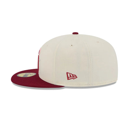 This is a LA Angels Cherub Chrome White 59FIFTY Fitted Cap 7