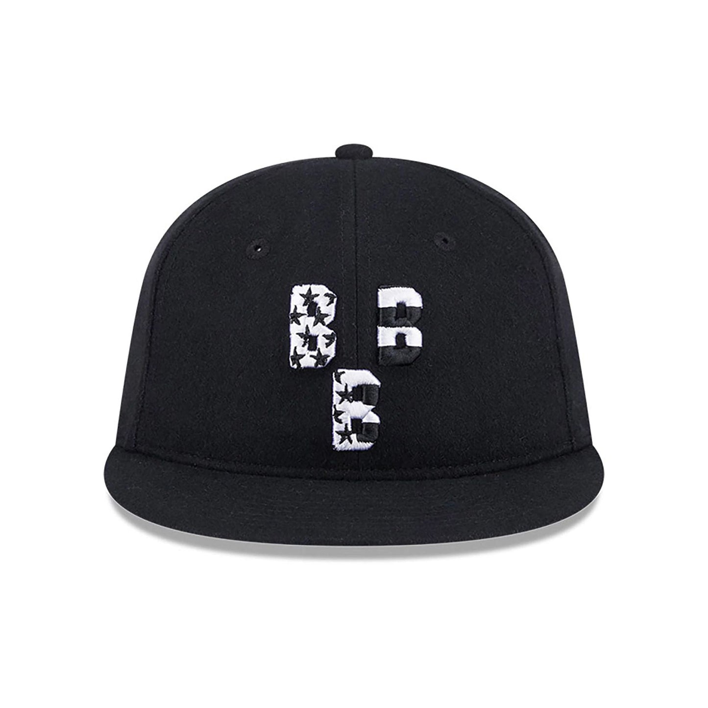 This is a Birmingham Black Barons Enclosed Flag Black Retro Crown 59FIFTY Fitted Cap 3