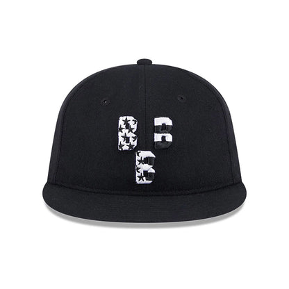 This is a Birmingham Black Barons Enclosed Flag Black Retro Crown 59FIFTY Fitted Cap 3