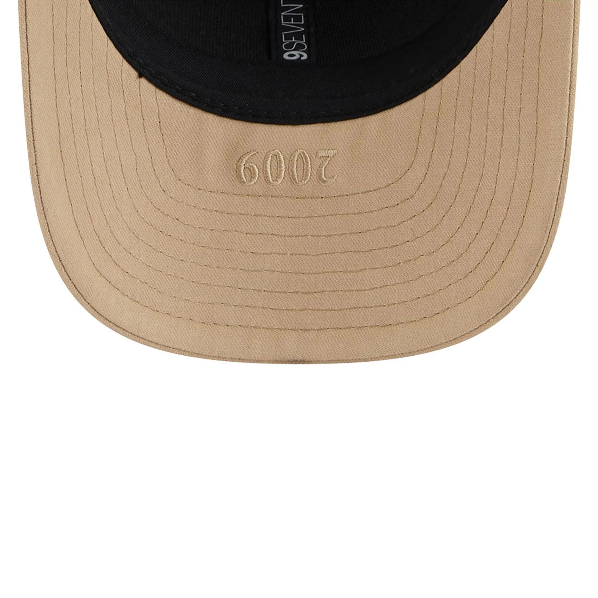 This is a Pittsburgh Steelers NFL Champions Beige 9SEVENTY Stretch Snap Adjustable Cap 4