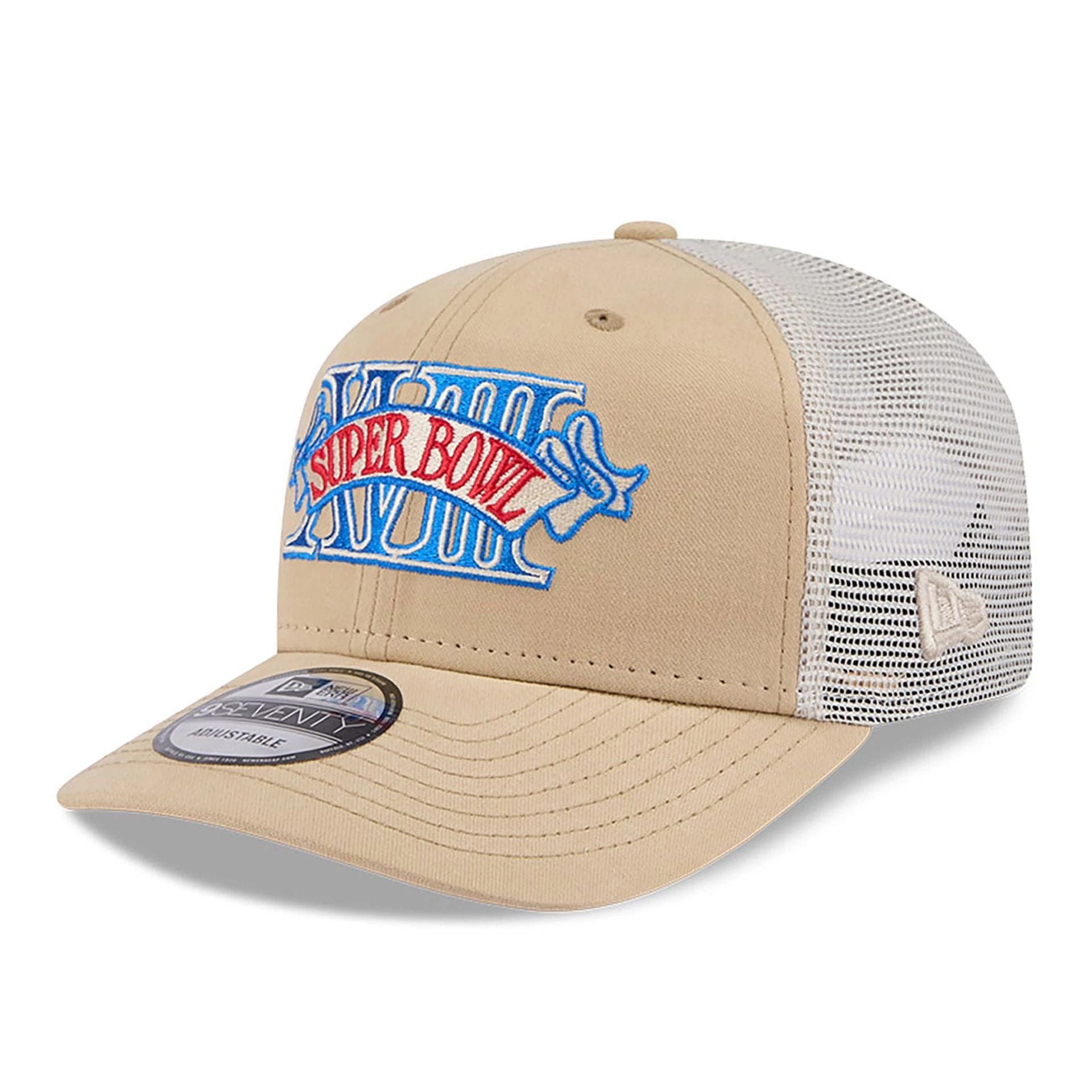 This is a Oakland Raiders NFL Champions Beige 9SEVENTY Stretch Snap Adjustable Cap 4