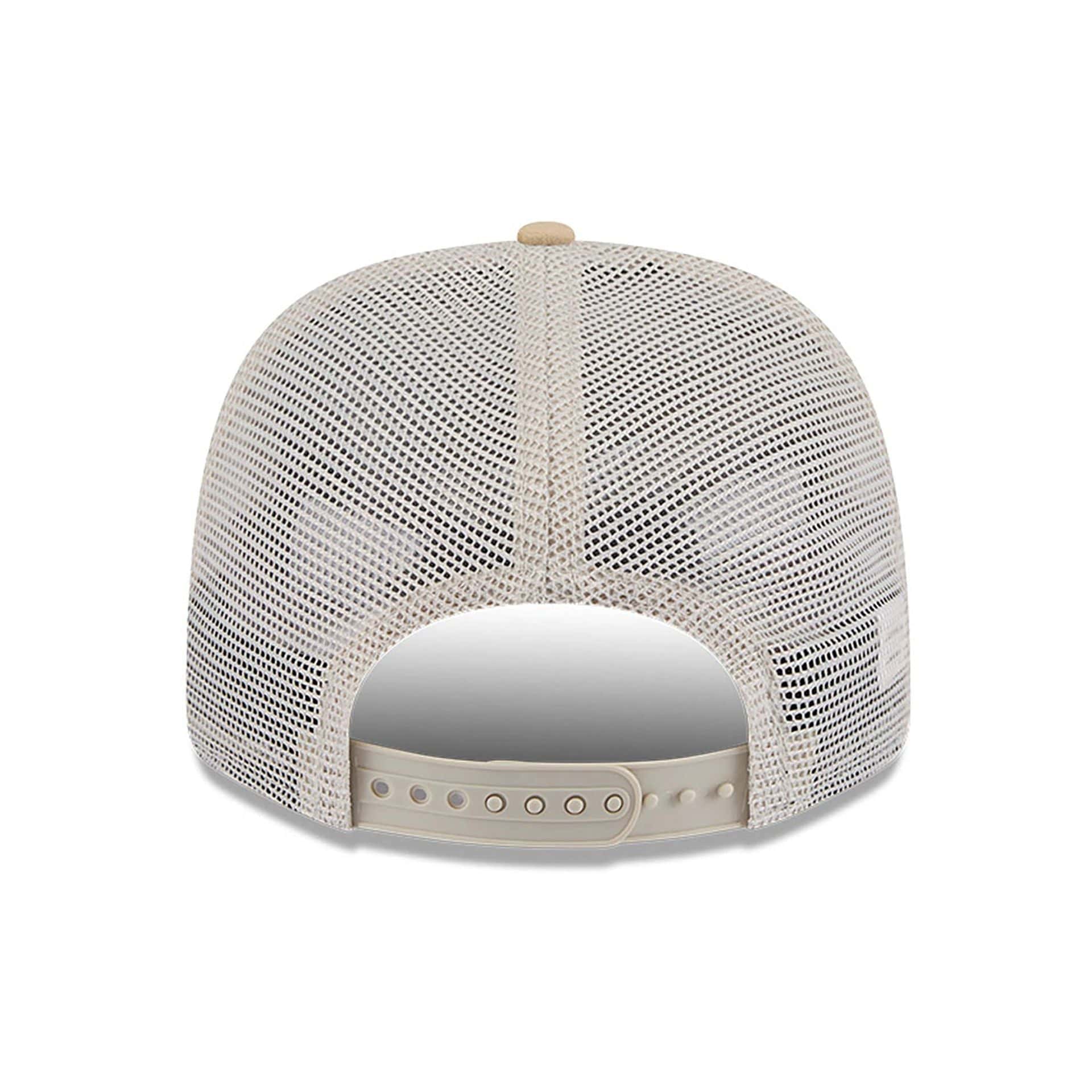 This is a Oakland Raiders NFL Champions Beige 9SEVENTY Stretch Snap Adjustable Cap 5