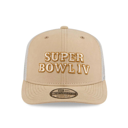 This is a Kansas City Chiefs NFL Champions Beige 9SEVENTY Stretch Snap Adjustable Cap 2