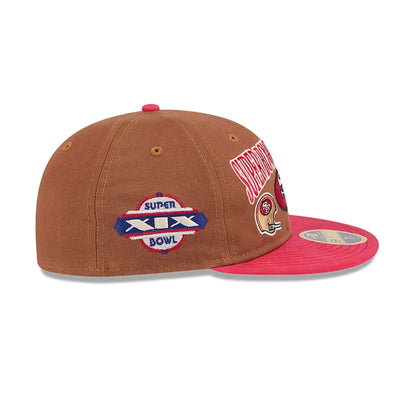 This is a San Francisco 49ers NFL Champions Dark Beige Retro Crown 59FIFTY Fitted Cap 6