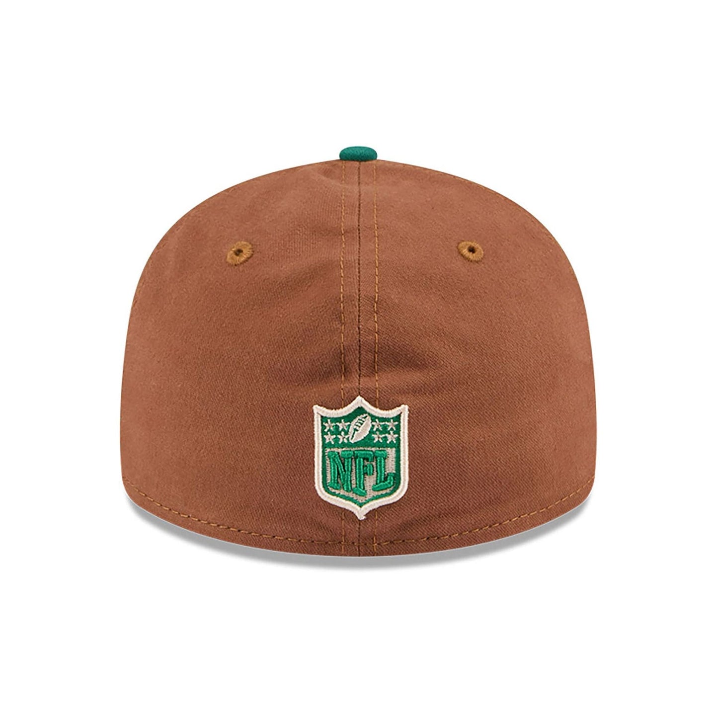 This is a New York Jets NFL Champions Dark Beige Retro Crown 59FIFTY Fitted Cap 5