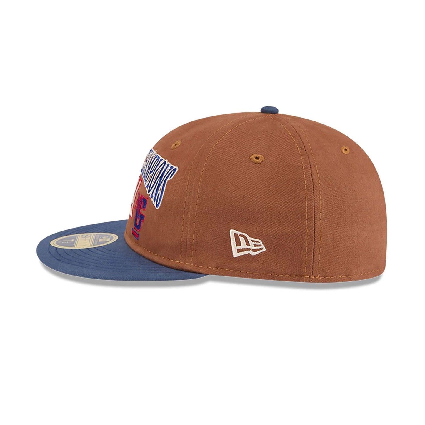 This is a New York Giants NFL Champions Dark Beige Retro Crown 59FIFTY Fitted Cap 7