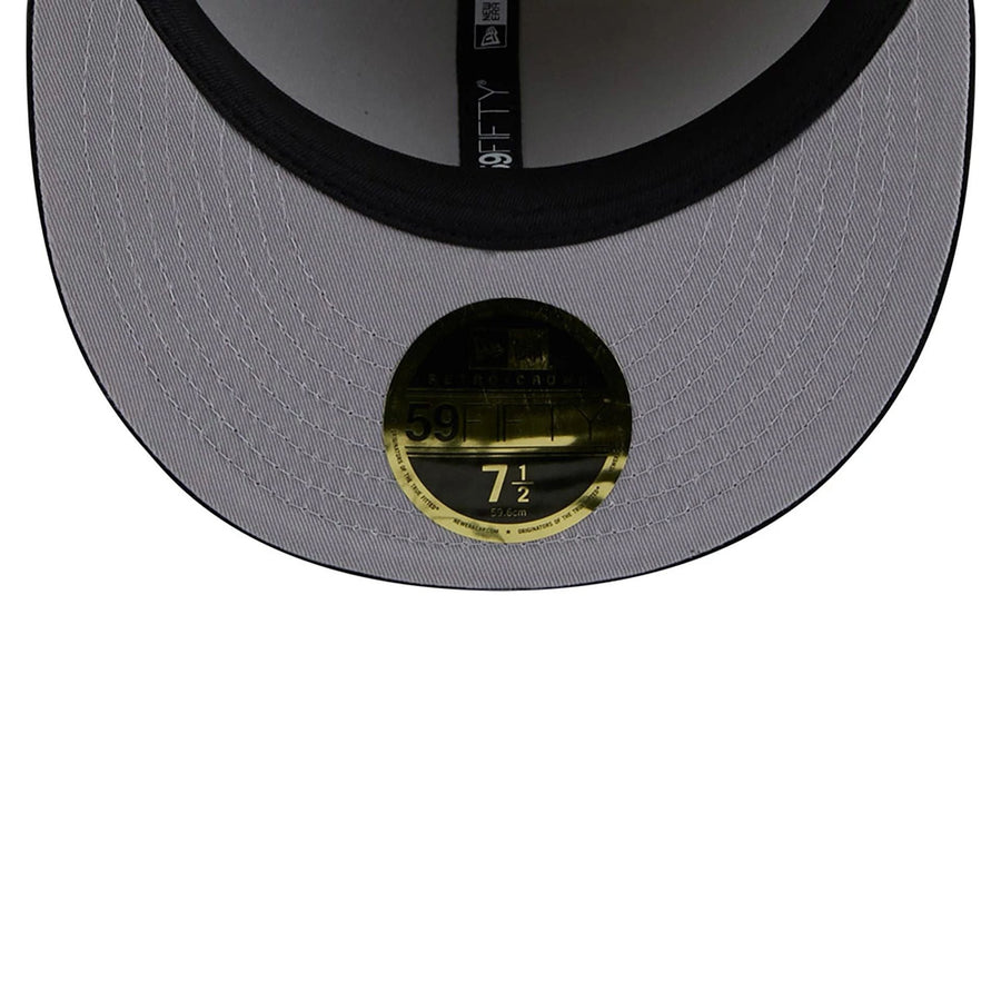 This is a New Era Micro Cord Black Retro Crown 59FIFTY Fitted Cap 2