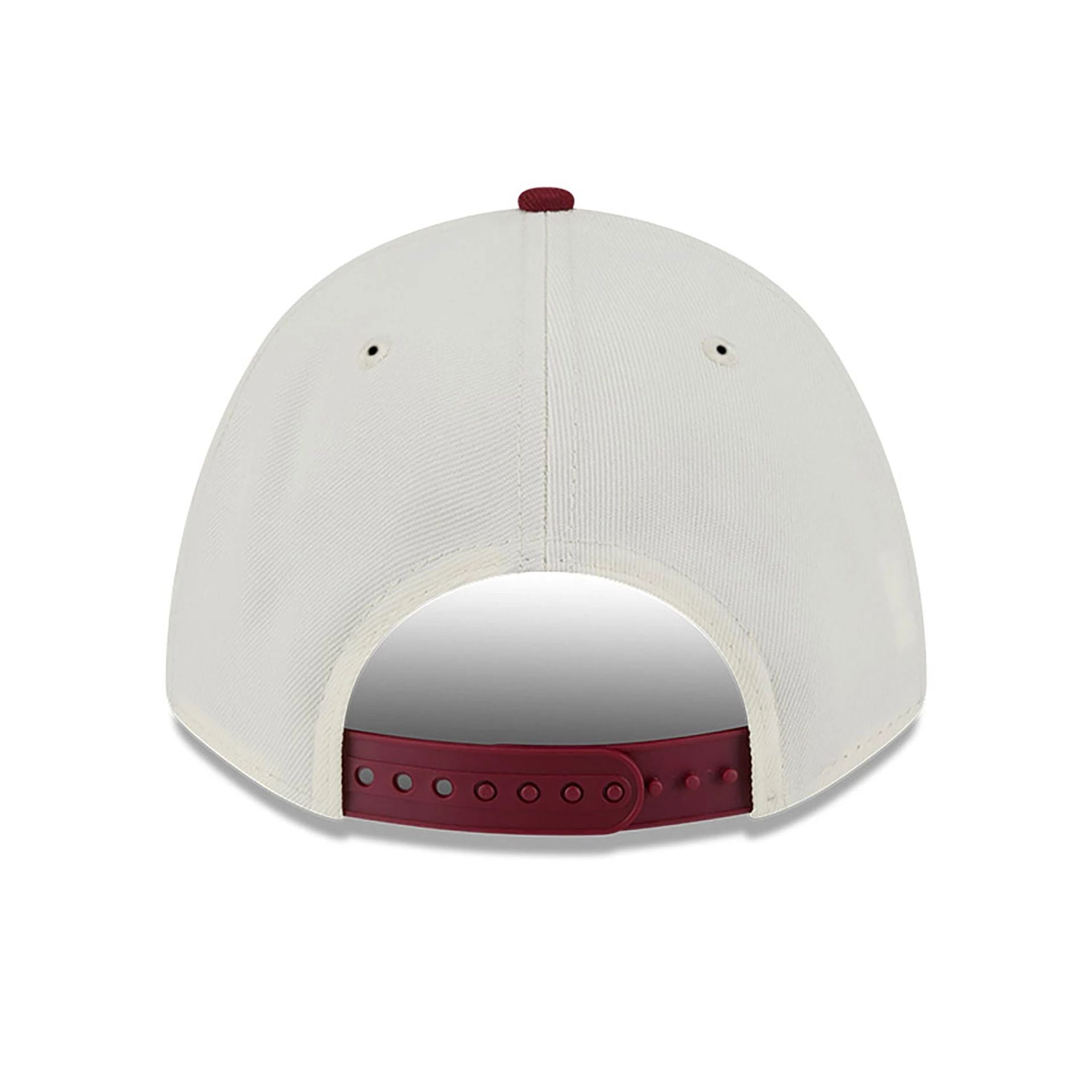 This is a New York Yankees Cherub Chrome White 9FORTY M-Crown A-Frame Adjustable Cap 5