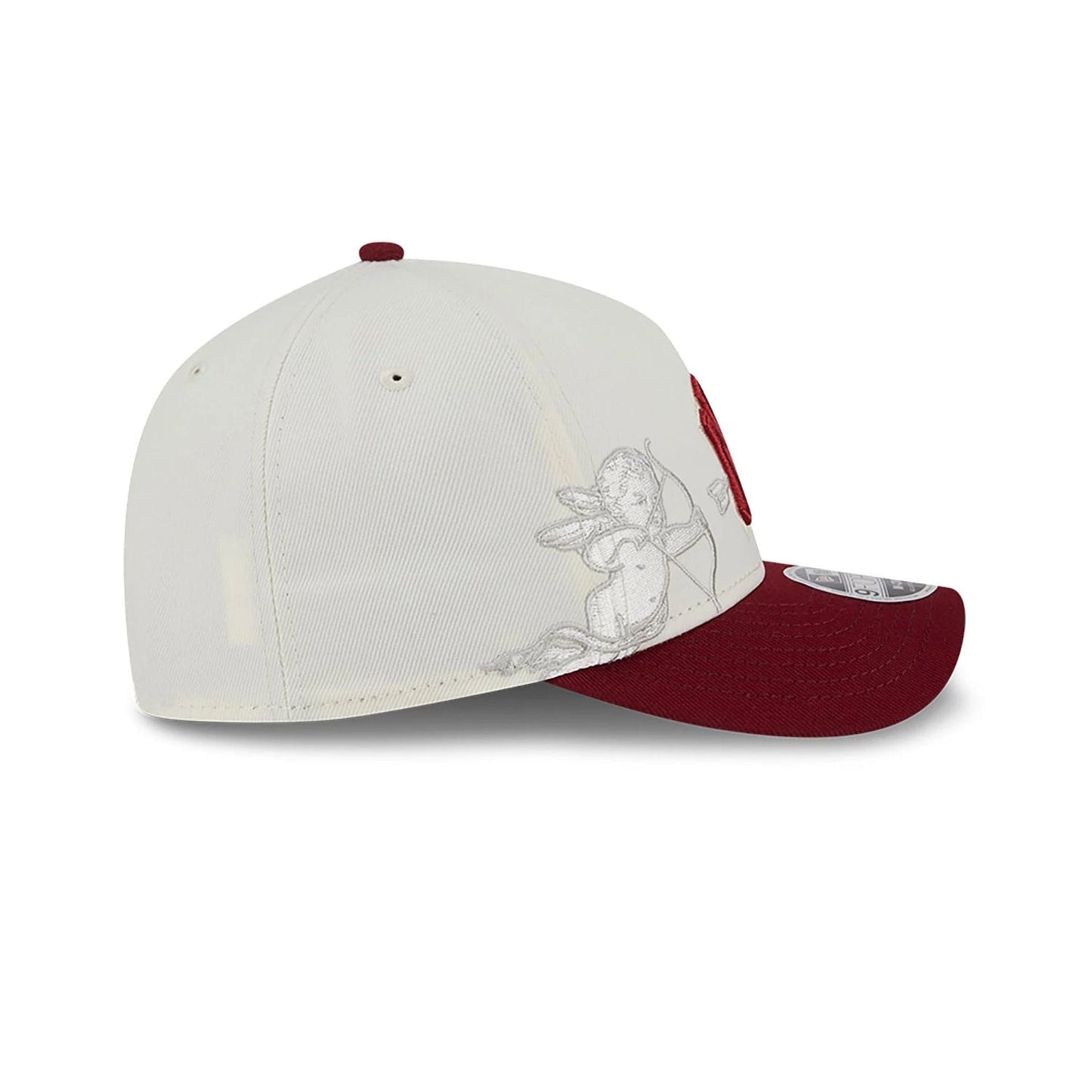 This is a New York Yankees Cherub Chrome White 9FORTY M-Crown A-Frame Adjustable Cap 6
