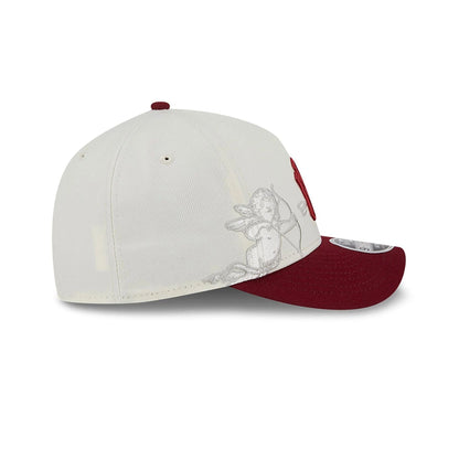 This is a New York Yankees Cherub Chrome White 9FORTY M-Crown A-Frame Adjustable Cap 6