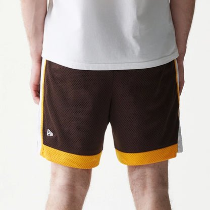 The Male model is wearing San Diego Padres Sport Classic Dark Brown Shorts 7